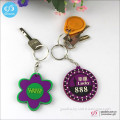 OEM factory low price gift 3d pvc keychains, rubber key ring